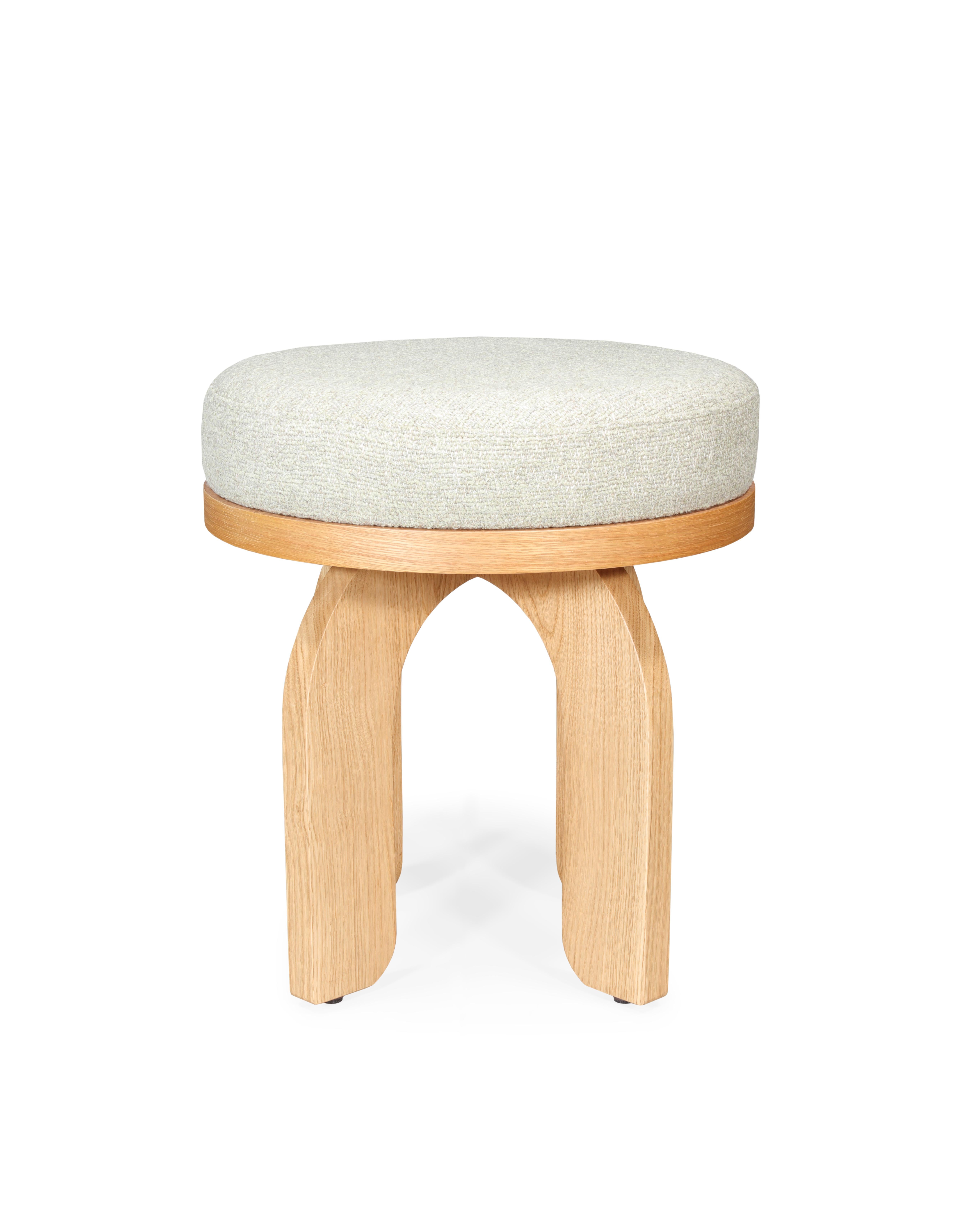 The Lou Stool exudes simplicity and sophistication with its clean lines and organic form. Crafted from solid wood, it offers both stability and style, with subtle curves that reflect the natural beauty of the material. Perfect for a variety of