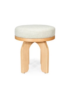 Lou Stool: Round Form, Oak Essence