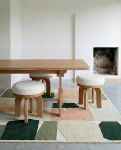 Lou Stool: Round Form, Oak Essence