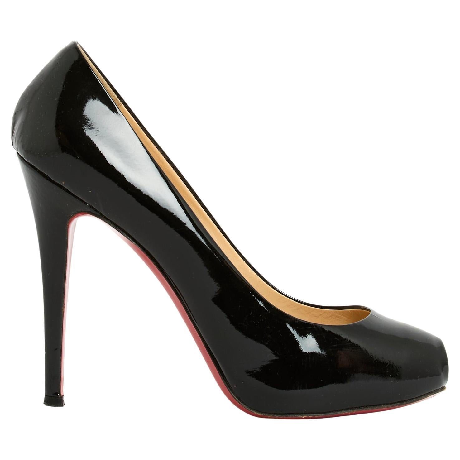 Louboutin Escarpins EU39.5 New Very Prive Patent Leather Heels Pums UK6 US8.5 For Sale