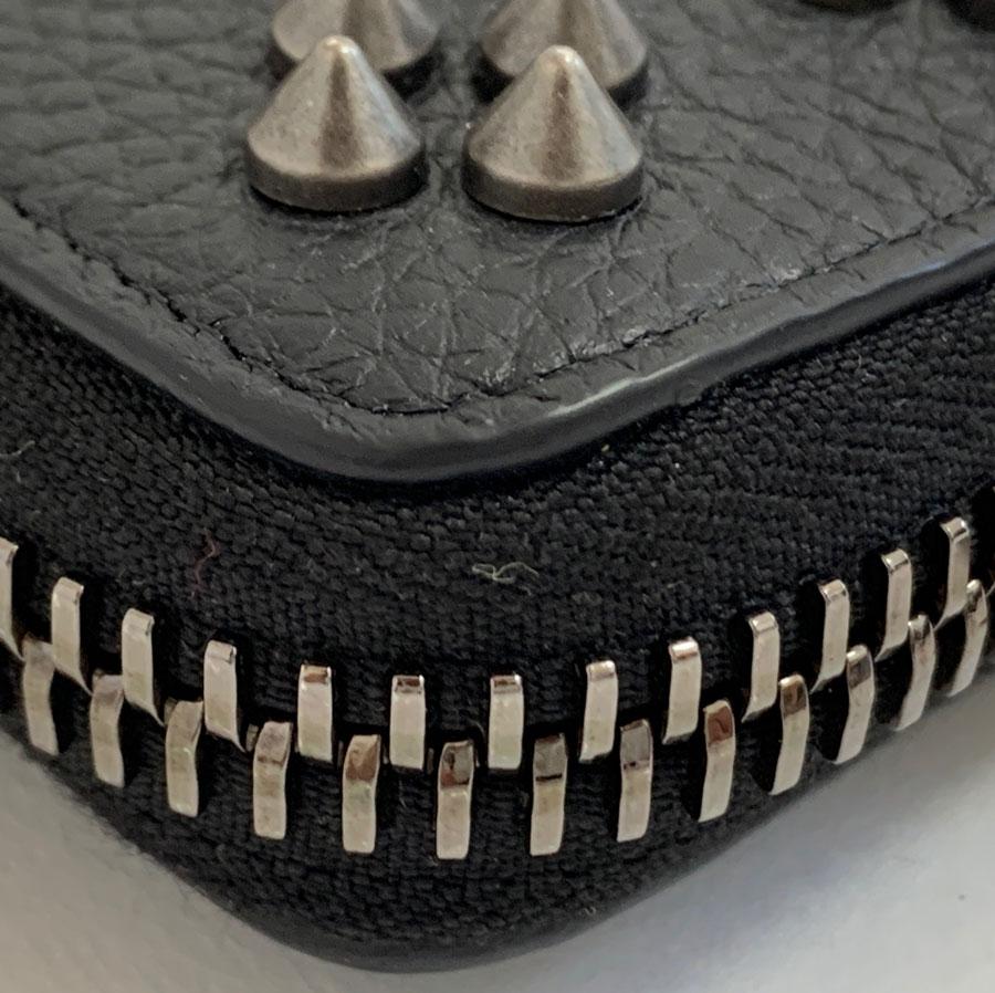 LOUBOUTIN Panettone Black Studded Leather Wallet  3