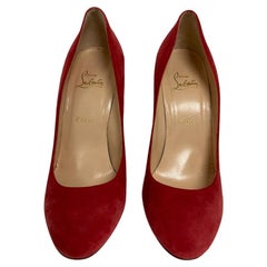 Louboutin - red suede