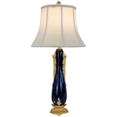 Louchet Paris Bronze-Mounted Porcelain Table Lamp