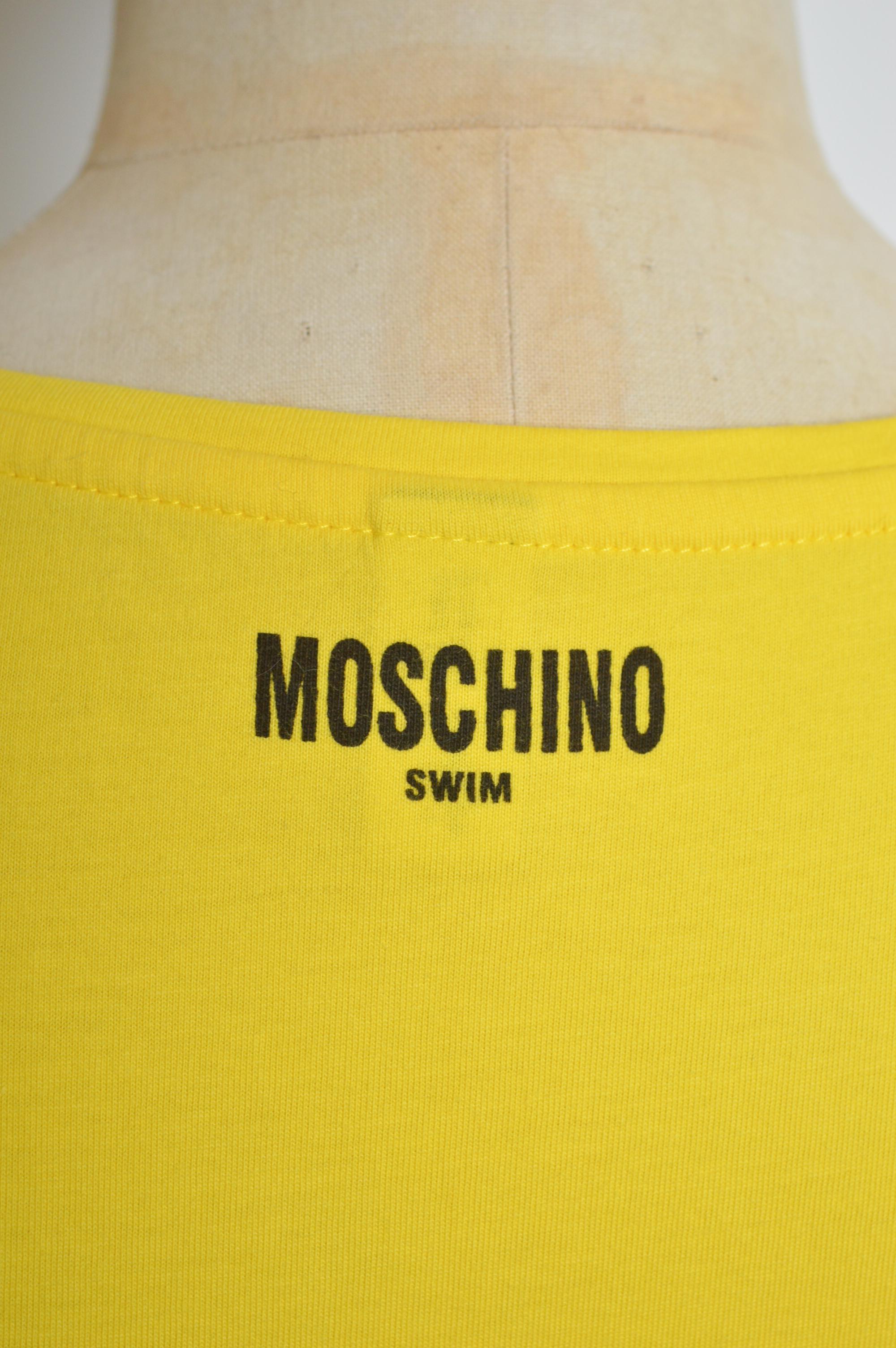 Loud Moschino 2000er Smiley Face Gelbes Tanktop - Weste Tee im Angebot 3