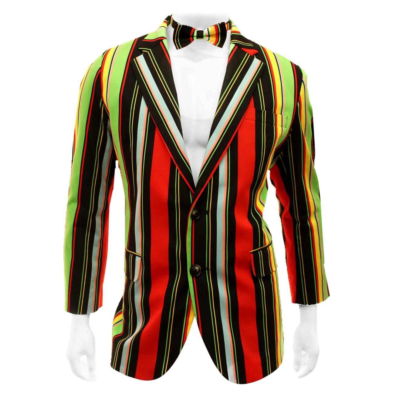 Loudmouth  Multi Color Striped Sport Coat Jacket 