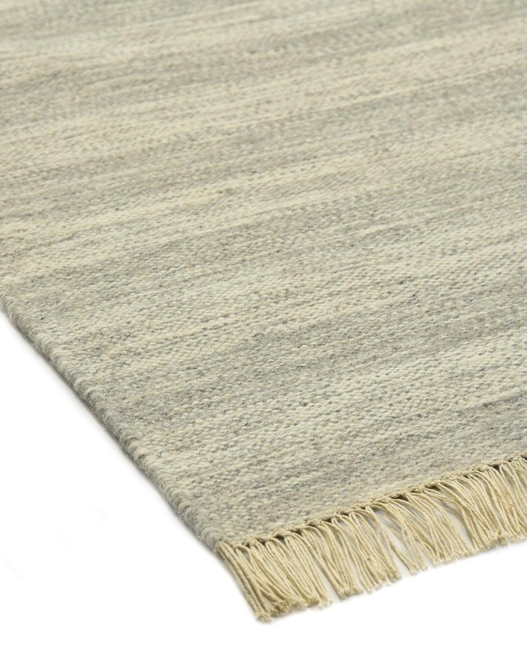 Indian Made Hand Woven Contemporary Flatweave Area Rug For Sale at 1stDibs