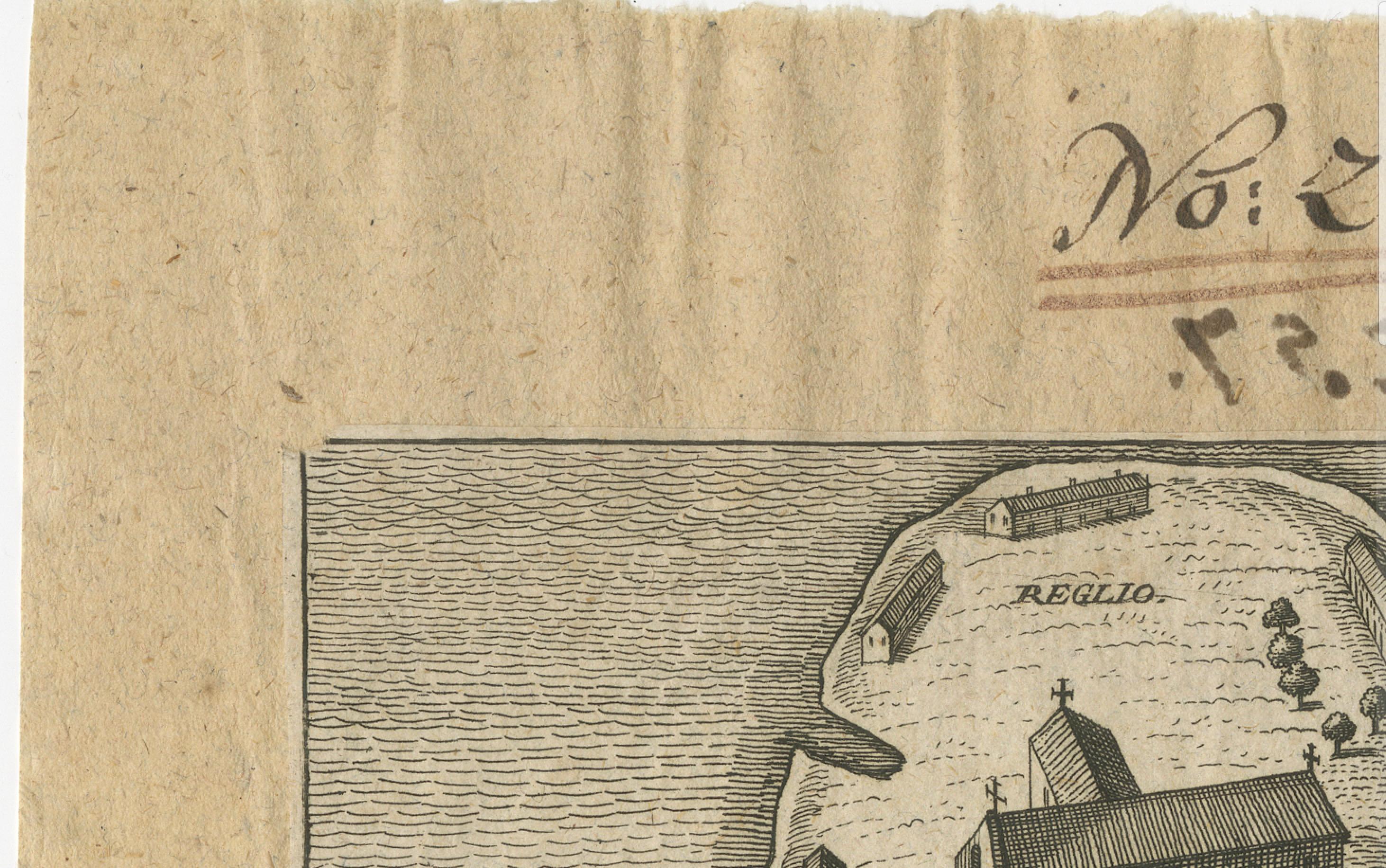Gravé Lough Derg, Donegal - Gravure ancienne d'une carte de pèlerinage irlandaise c.1700 en vente