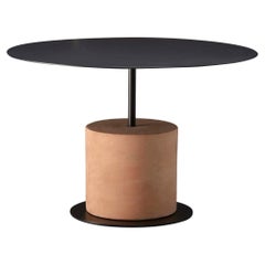 Louie Large Side Table in Sealed Terracotta, Made in Italy