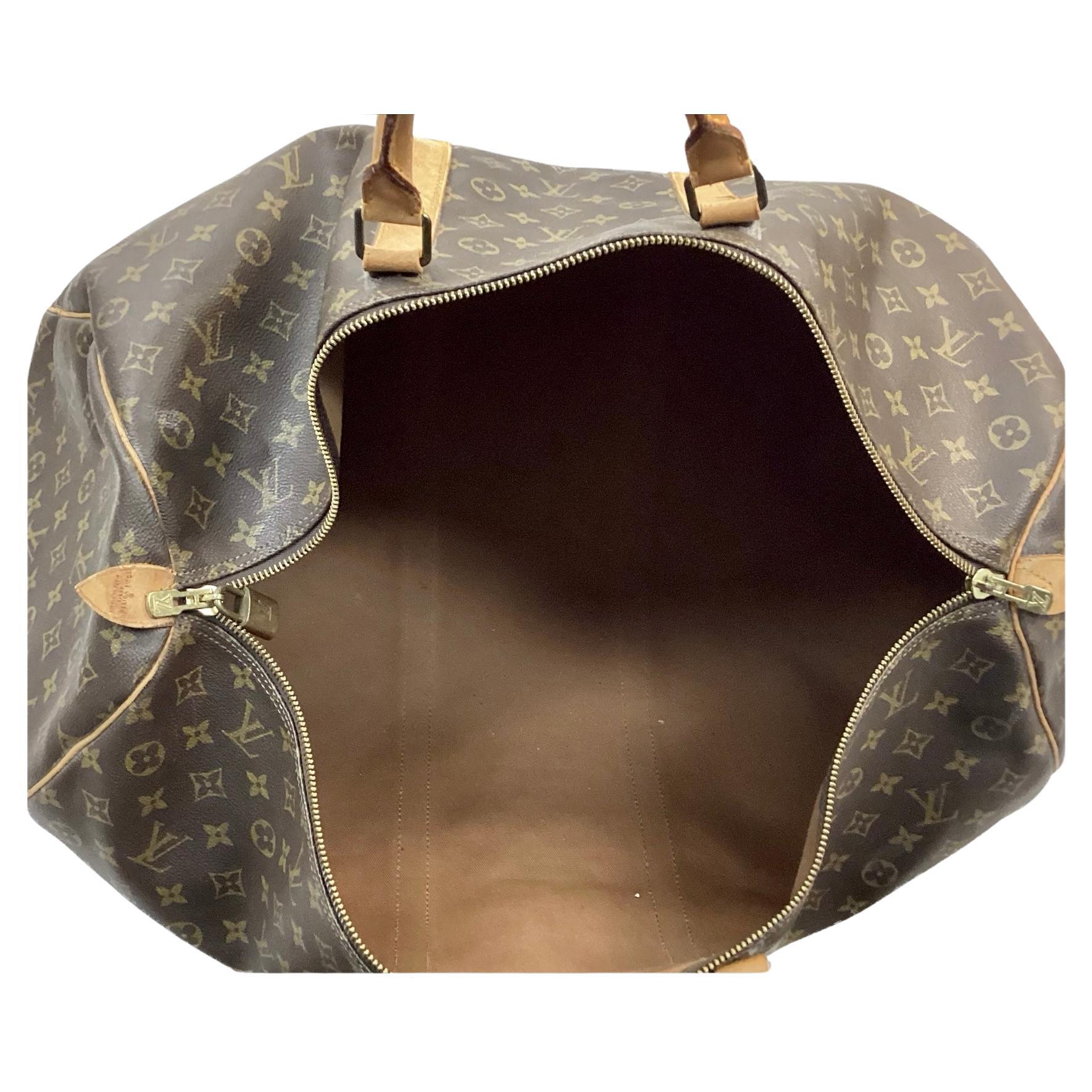 French Louie Vuitton Monogram Keepall Travel  Bag For Sale