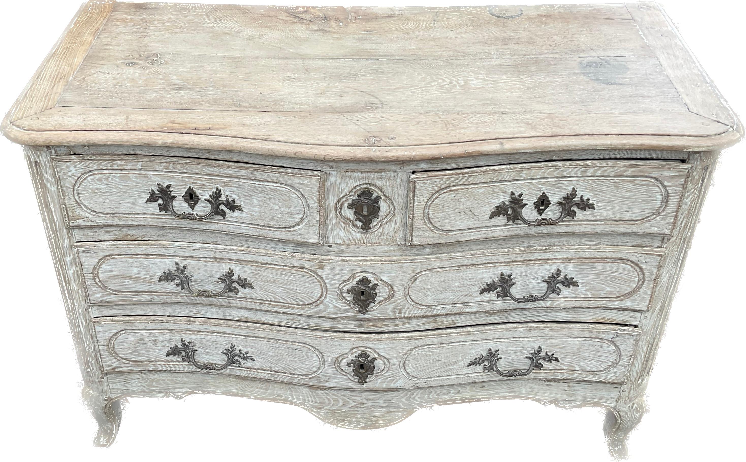 Wood Louie XV Style French Provincial Chest  For Sale