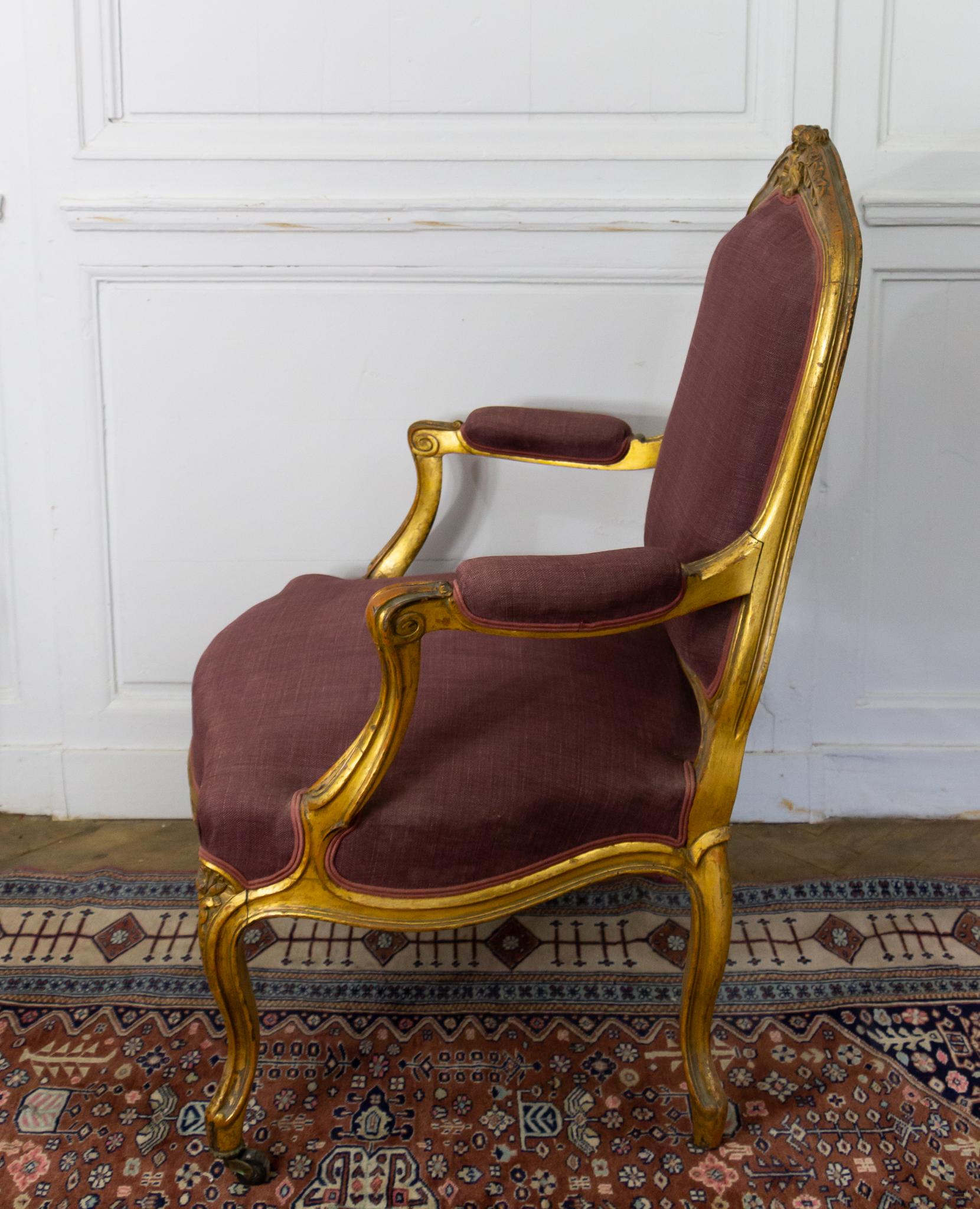 Superb Louis XV style armchair called 