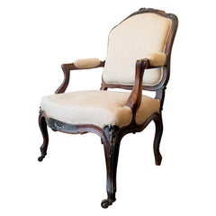 Fauteuil Louis 15 « Fauteuil à la Reine » du 19ème siècle