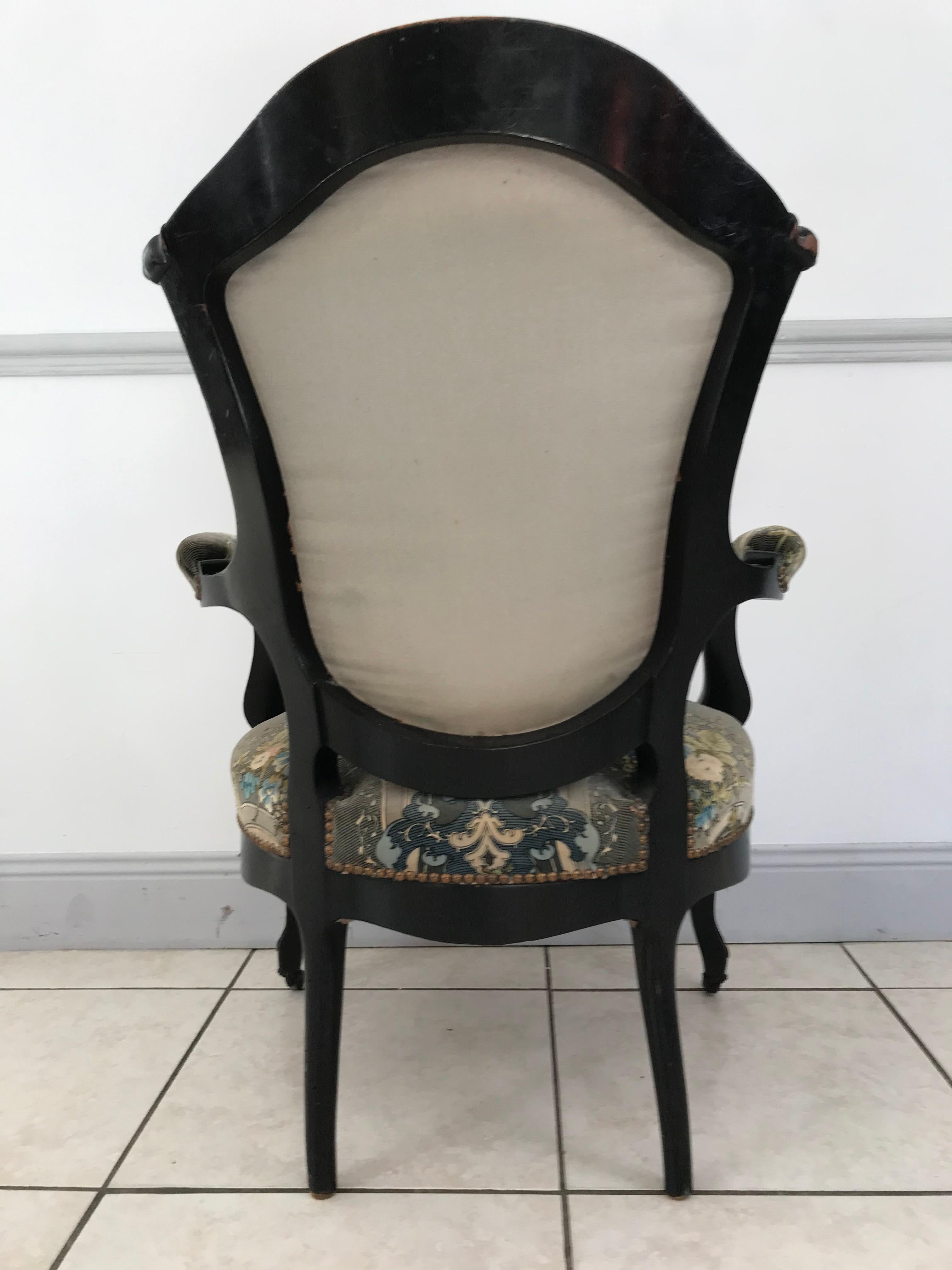 Ensemble salon français Louis XV - Canapé et paire de fauteuils - 19e - France en vente 8