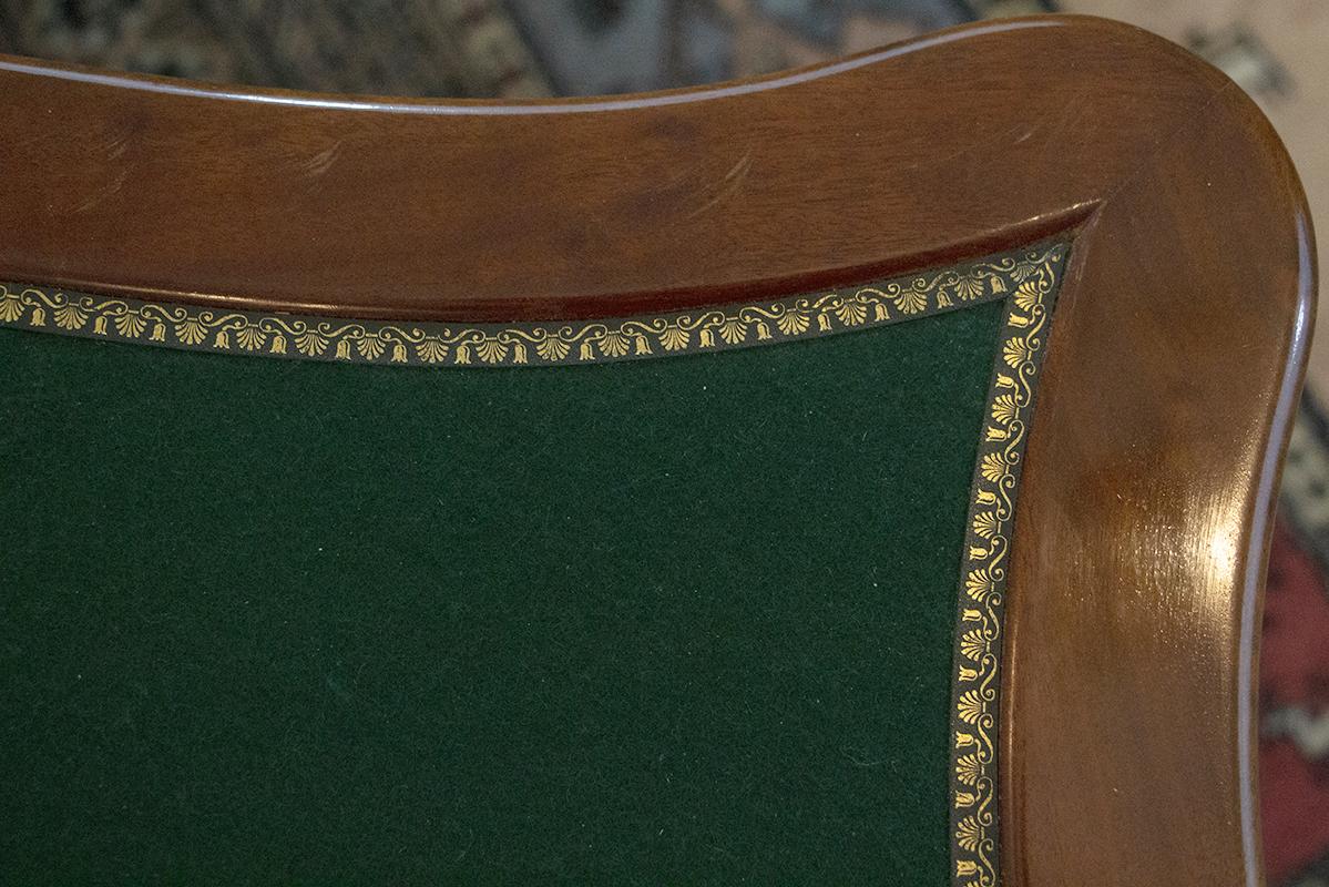 Konsolen-Spieltisch aus Mahagoni im Louis-XVI.-Stil, Napoleon 3-Periode im Angebot 1