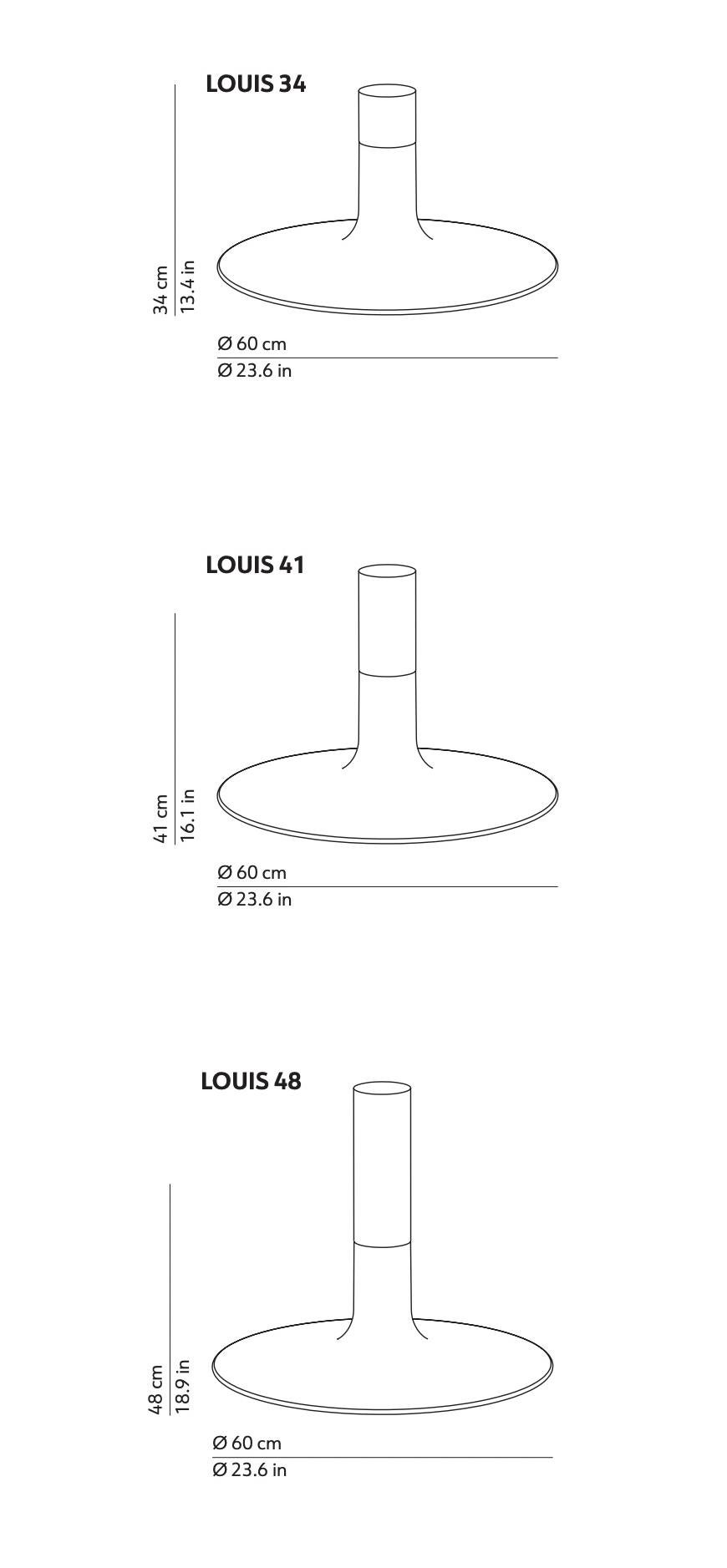 Powder-Coated 'Louis 34' Ceiling Lamp by Studio 14 for KDLN For Sale