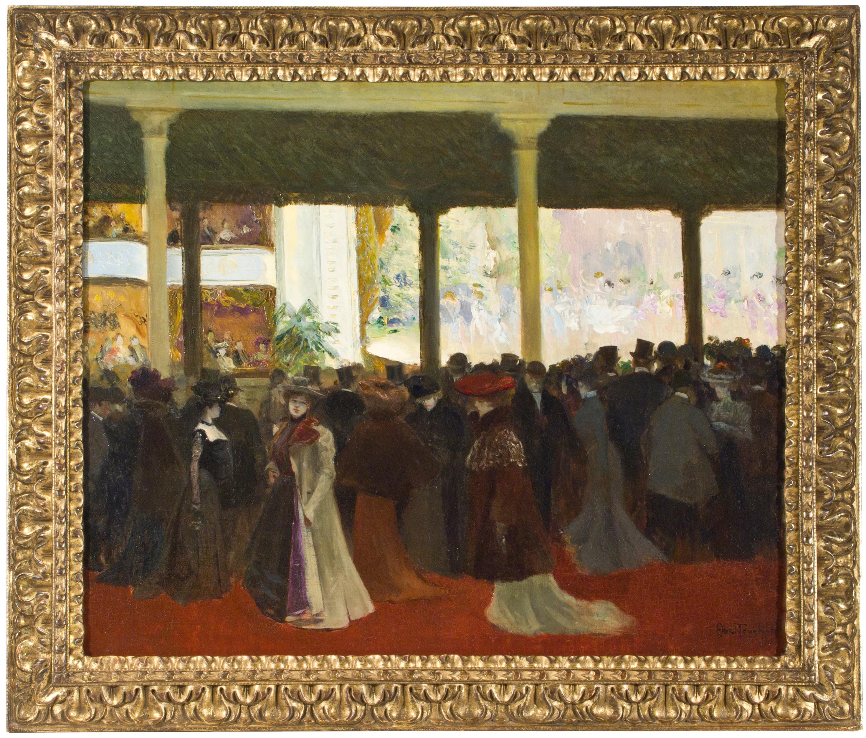 Louis Abel-Truchet Interior Painting – A L'Opera