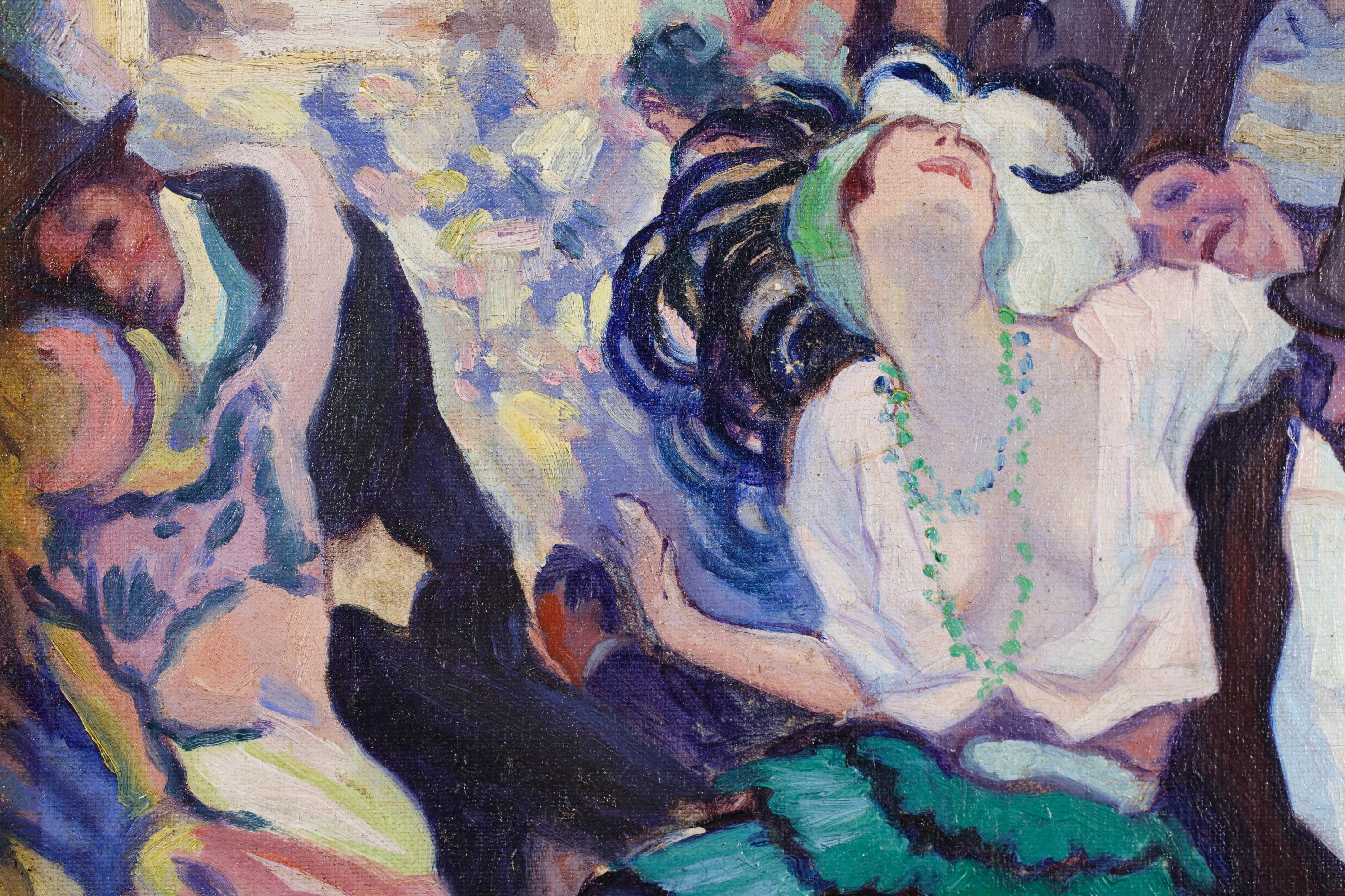 Le Cabaret - Montmartre 1897- Óleo figurativo impresionista de Louis Abel-Truchet en venta 6