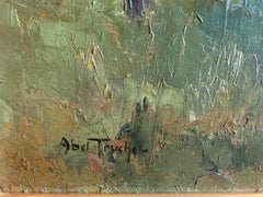 "Le Paysage Avec Une Eglise", Louis Abel-Truchet, Green Landscape, Spring Church