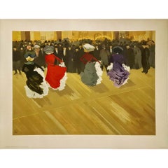 Le Quadrille au Moulin Rouge Circa 1900 Original Poster - Paris Cabaret Dance