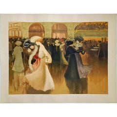 The dancers of the Moulin Rouge	Circa 1900 Original Poster - Cabaret - Paris