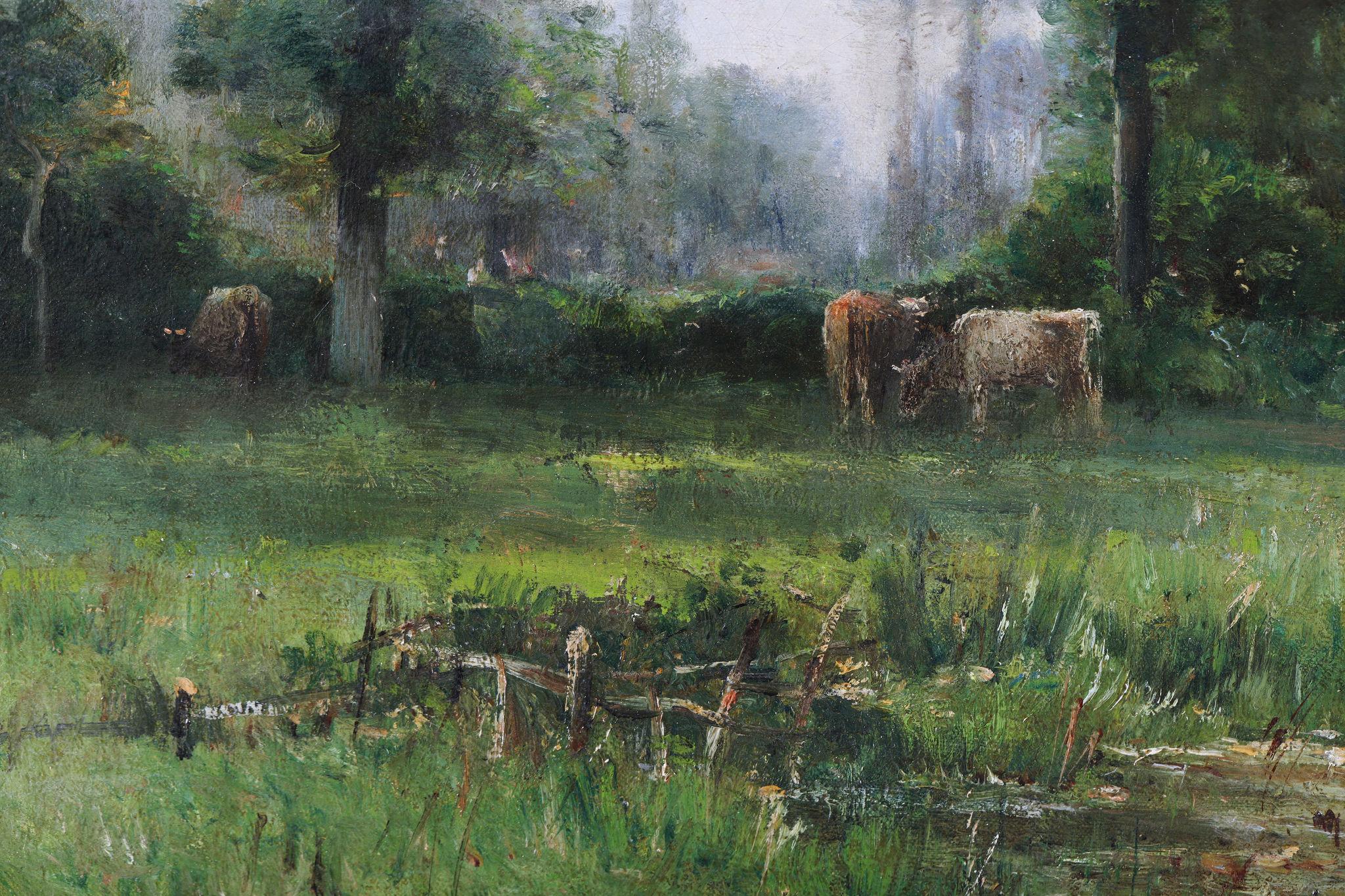 Louis Aimé Japy
1840 - 1916
Pintura al óleo sobre lienzo
Totalmente firmado
Tamaño del cuadro: 54 x 72 cm (21,25 x 28,25 pulg.)
Tamaño exterior del marco: 72 x 89 cm (28,25 x 35,25 pulg.)

Excelente estado, adecuado a la edad.

Envío gratuito

Louis