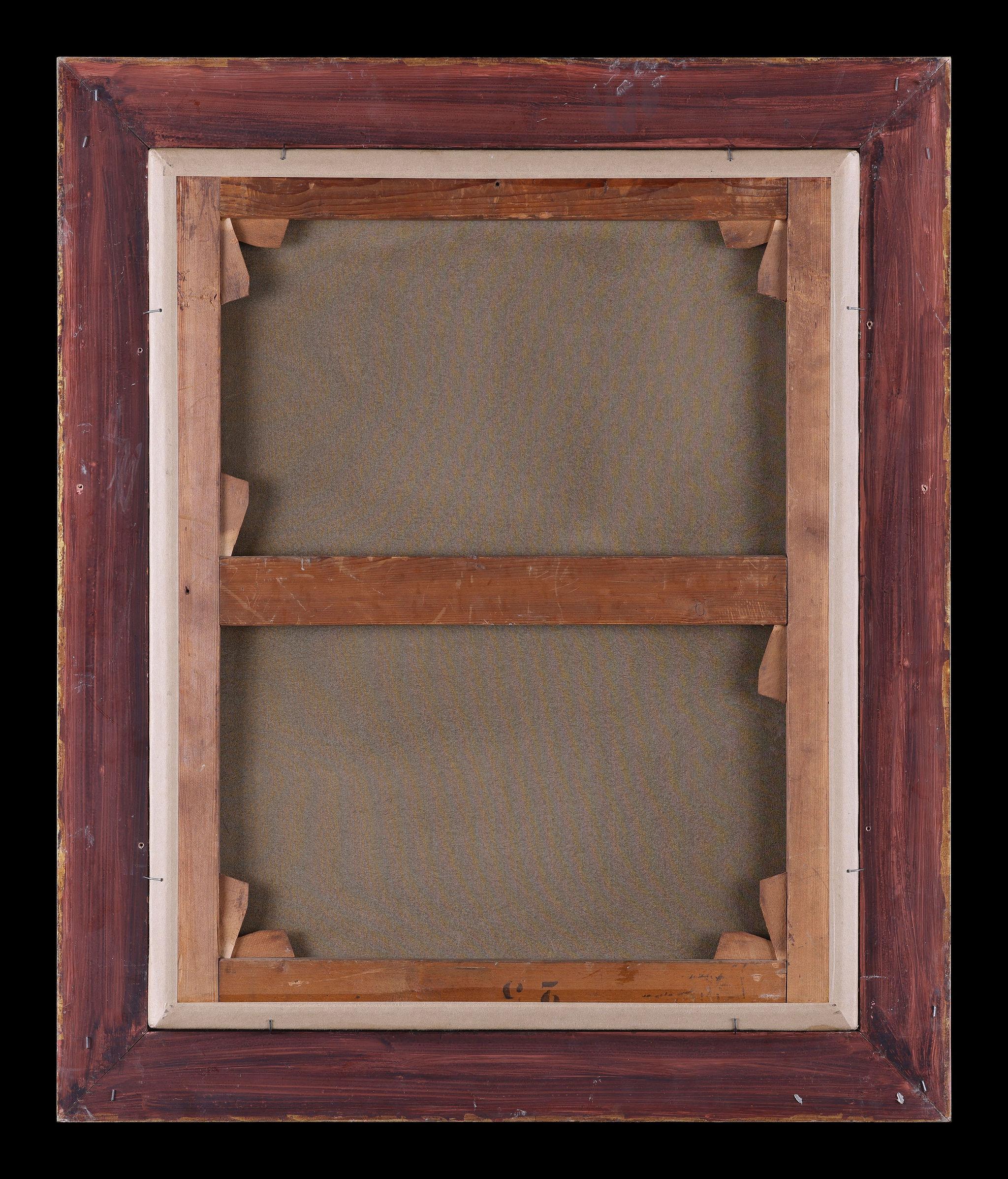 'Cows on a Woodland Path'. Framed Oil painting by Louis Japy im Angebot 1