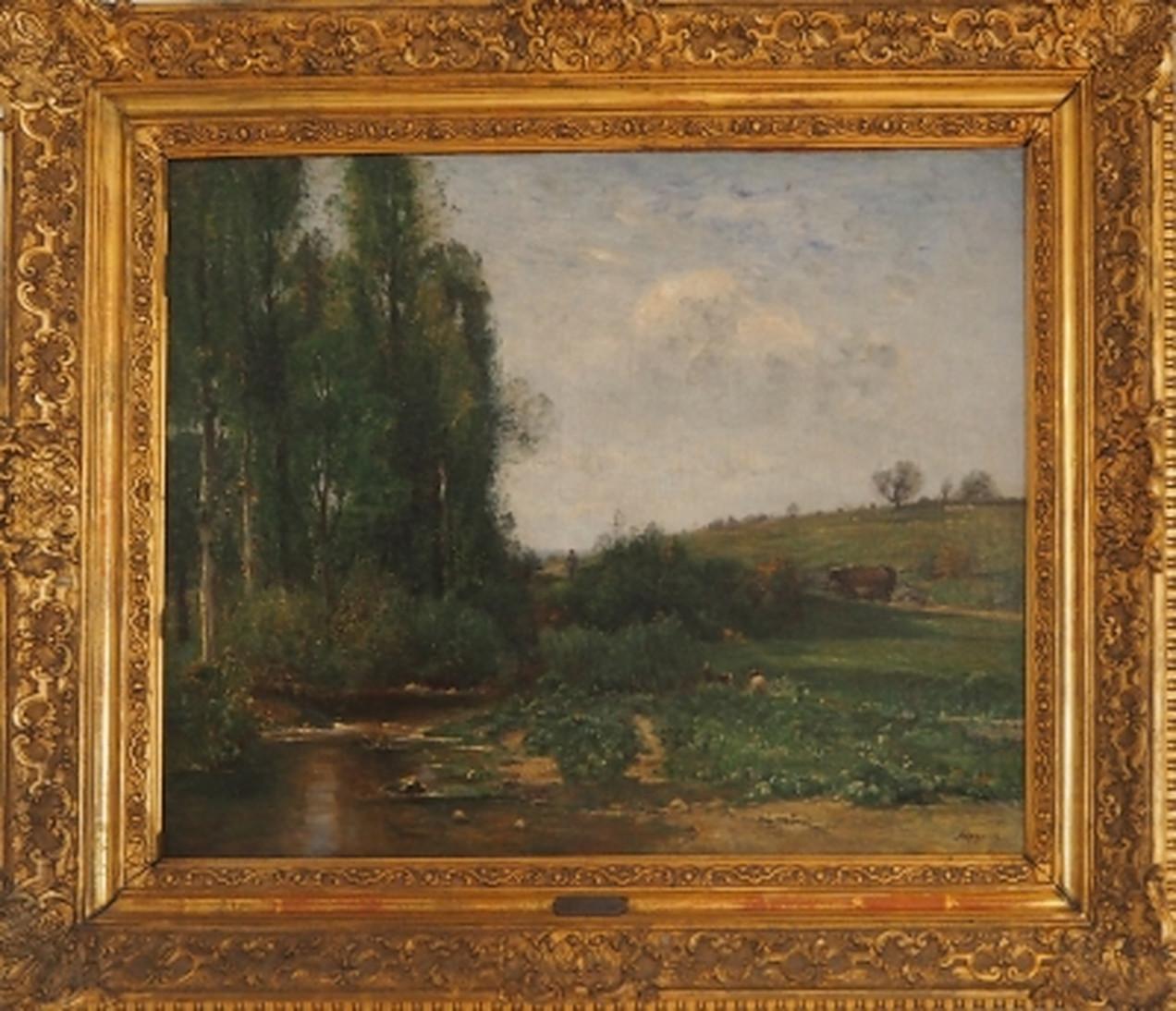 Landscape Painting de Louis Aimé Japy - L'etang