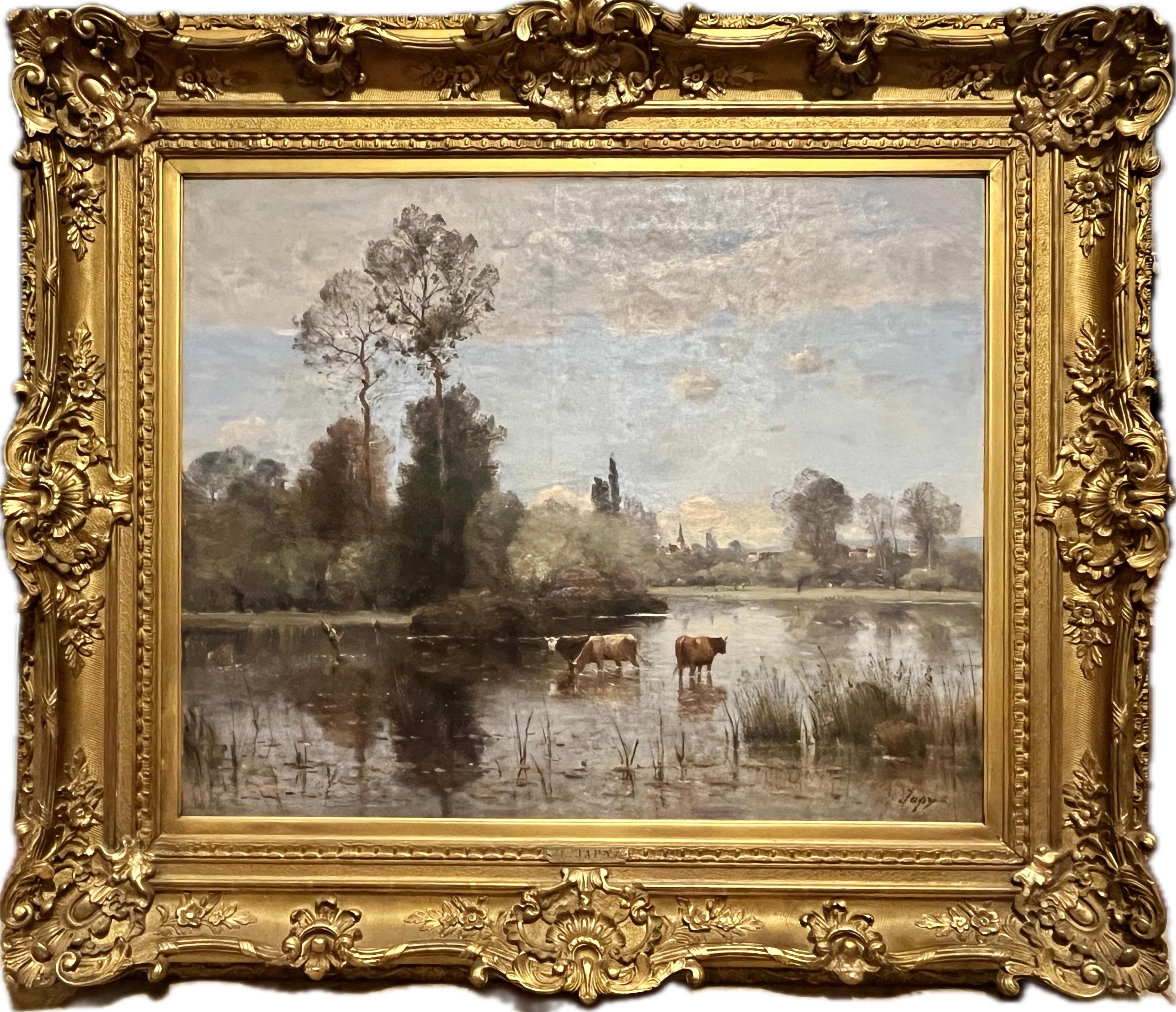 Landscape Painting Louis Aimé Japy - Louis Japy 