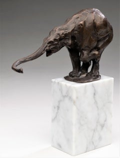 Antique Balancing Elephant, Circa 1930s, Art Deco, Louis-Albert Carvin (1875-1951)