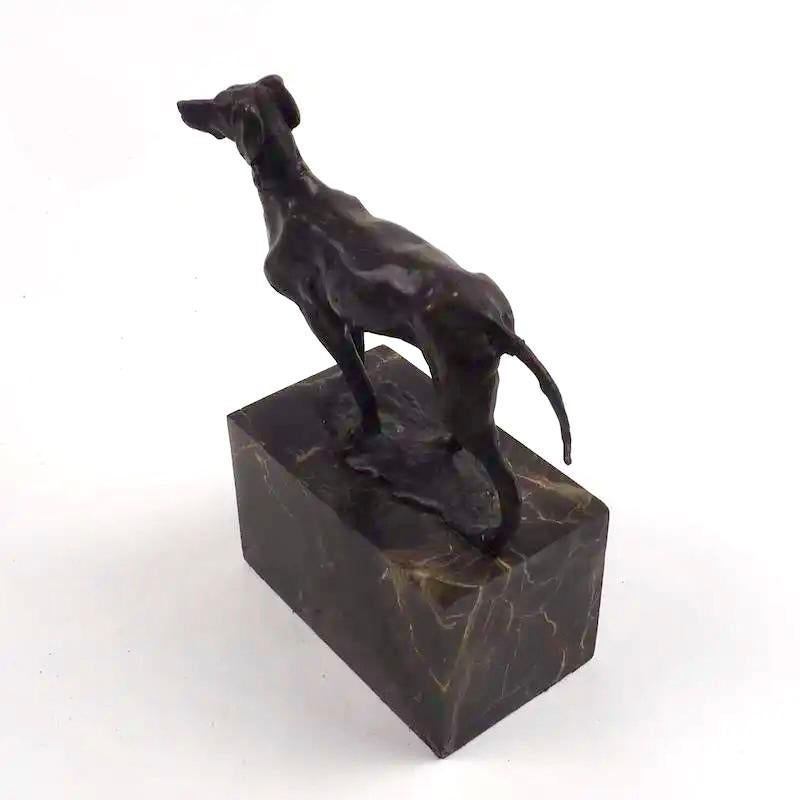 Louis-Albert Carvin, début du 20e siècle, sculpture en bronze d'un chien en vente 1