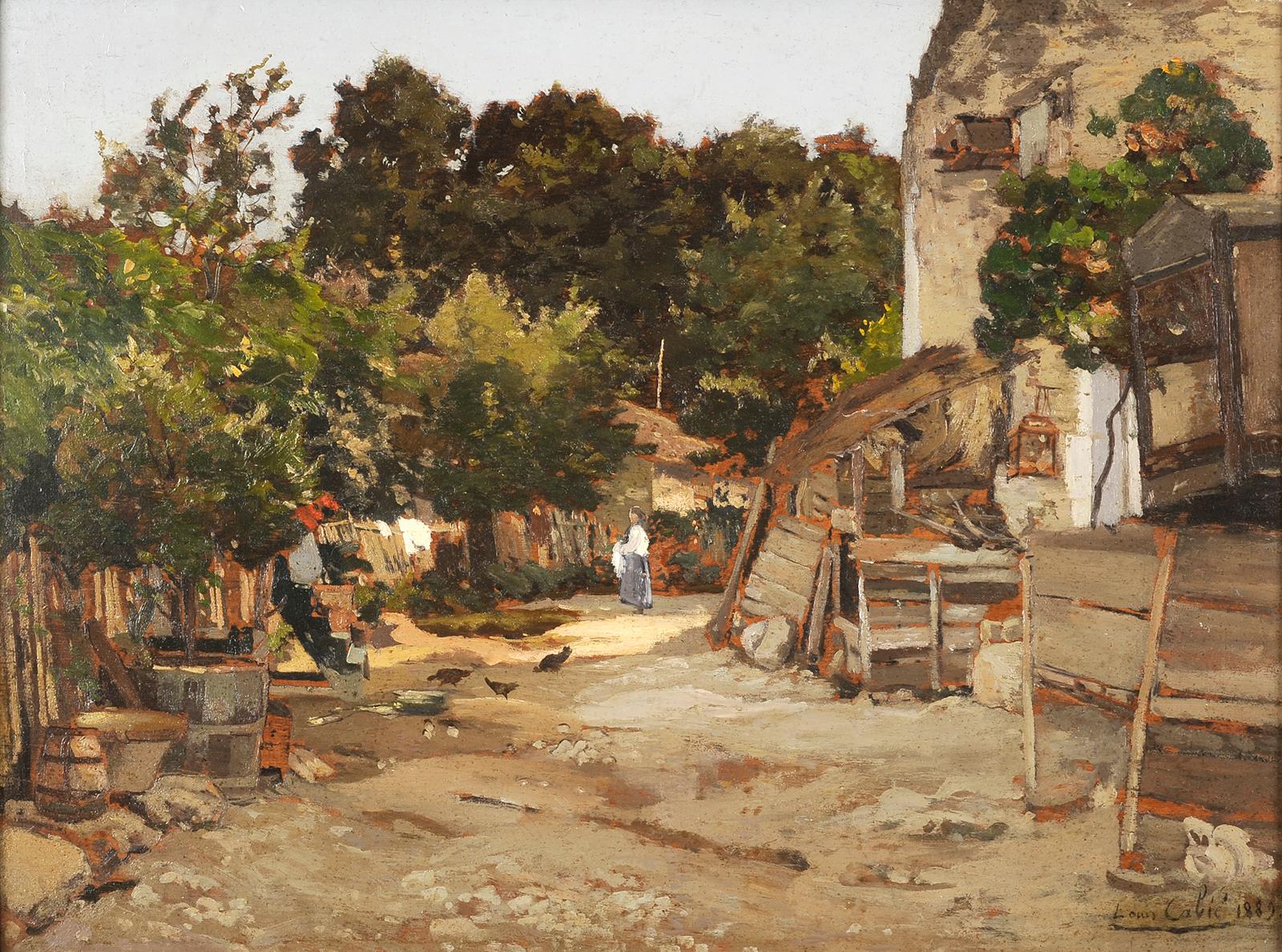 Farm in Andernos près d'Arcachon - Painting de Louis-Alexandre Cabié