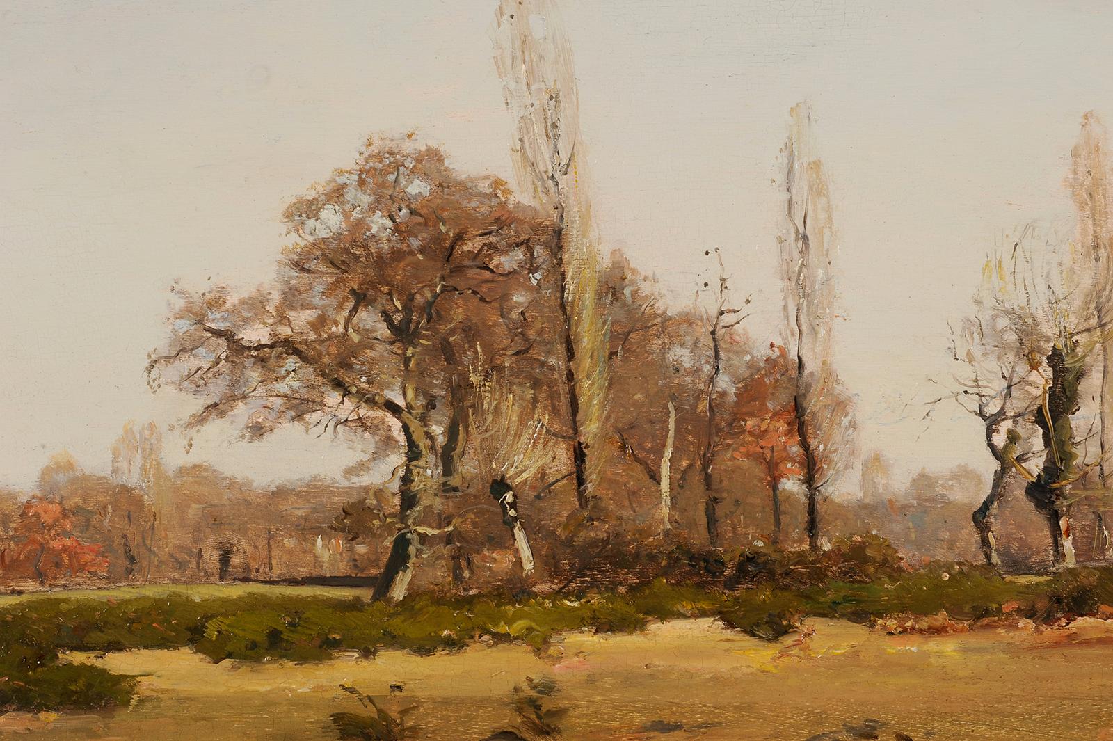 Louis Cabi (1853-1939) - Landes Pessac - Gironde – Painting von Louis-Alexandre Cabié