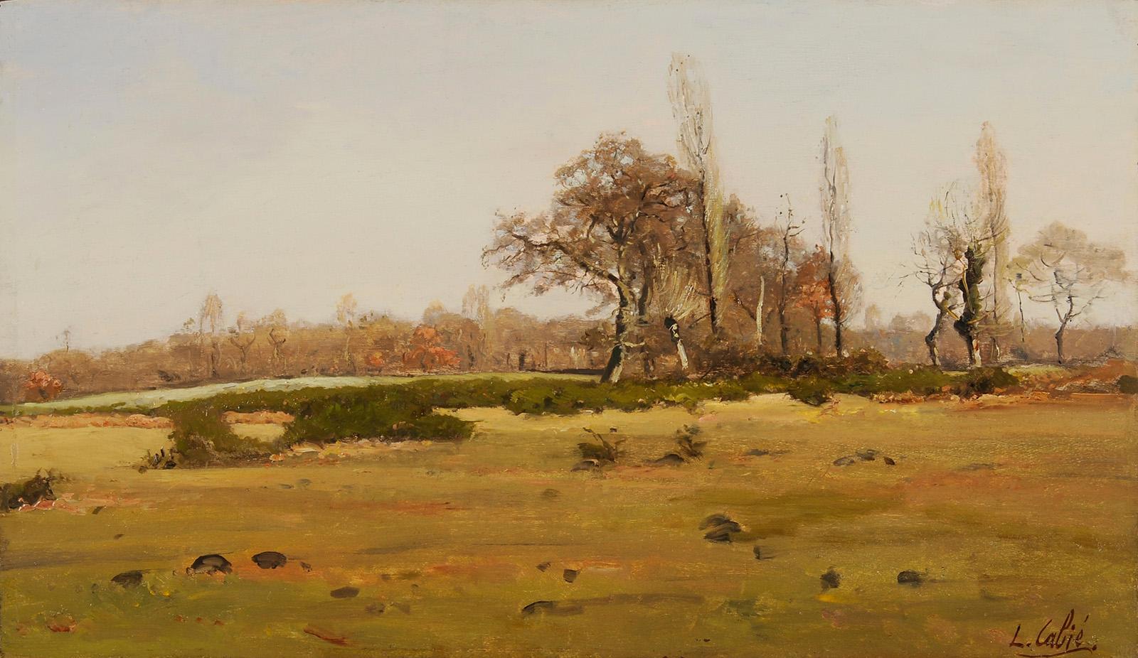 Louis-Alexandre Cabié Landscape Painting - Louis Cabié (1853-1939) - Landes à Pessac - Gironde