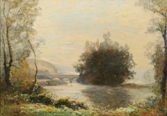 Louis Cabié (1853-1939) - The bridge at Les Eyzies - Dordogne