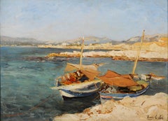 Louis Cabié (1853-1939) Les Martigues et l'étang de Berre en Provence