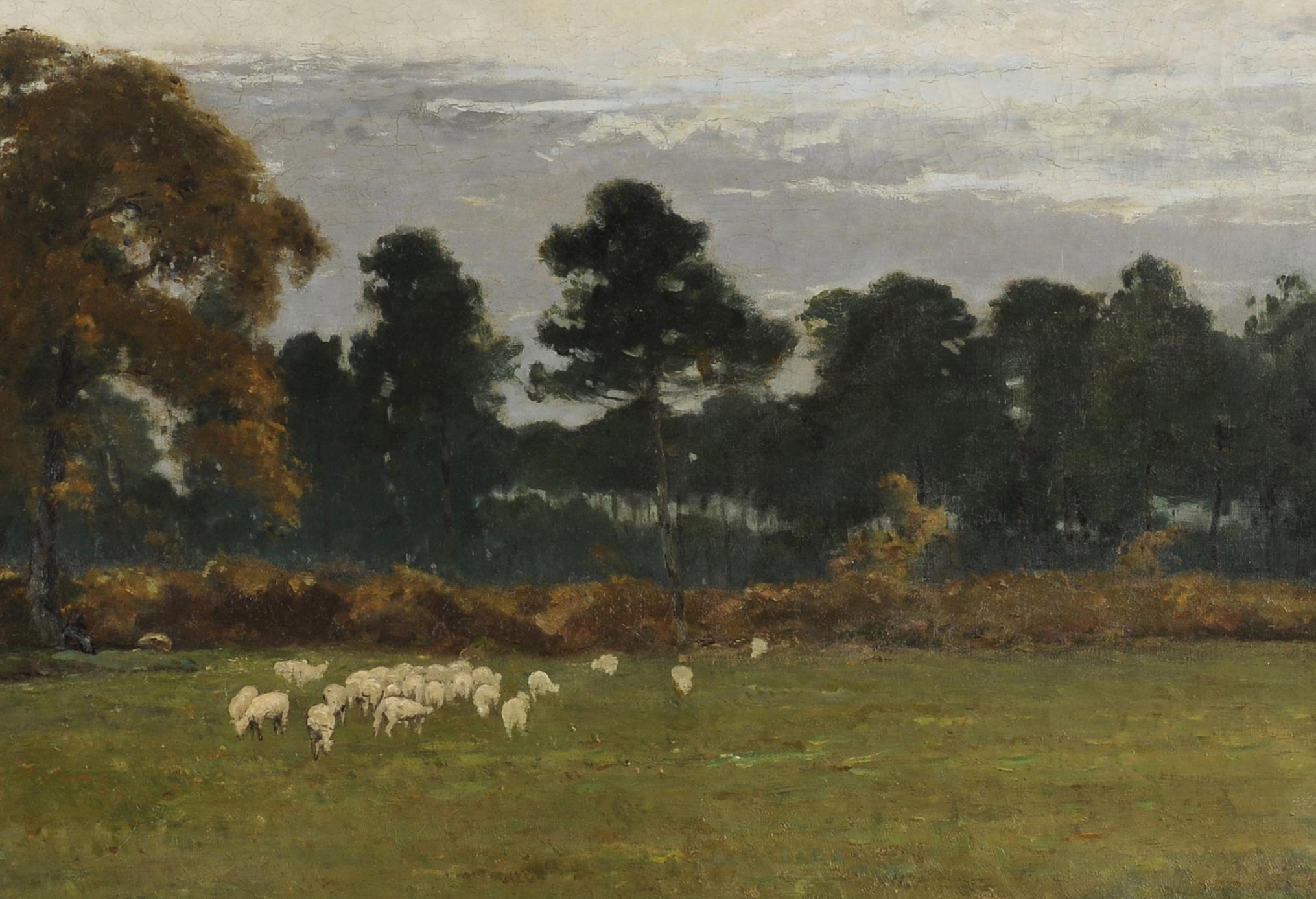 Landscape near Bordeaux - Painting by Louis Alexandre Cabié