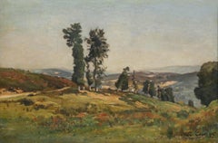 Louis Alexandre Cabié (1853-1939) - 1912 Oil, Late Summer Landscape