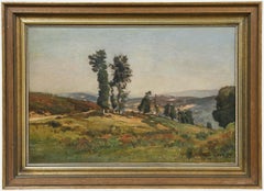 Louis Alexandre Cabié (1853-1939) - 1912 Oil, Late Summer Landscape