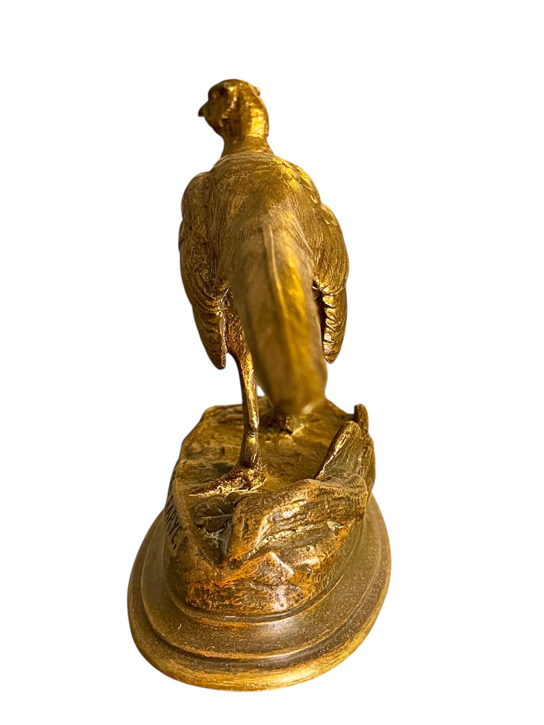 Louis Alfred Barye - Bronze, Pheasant For Sale 1