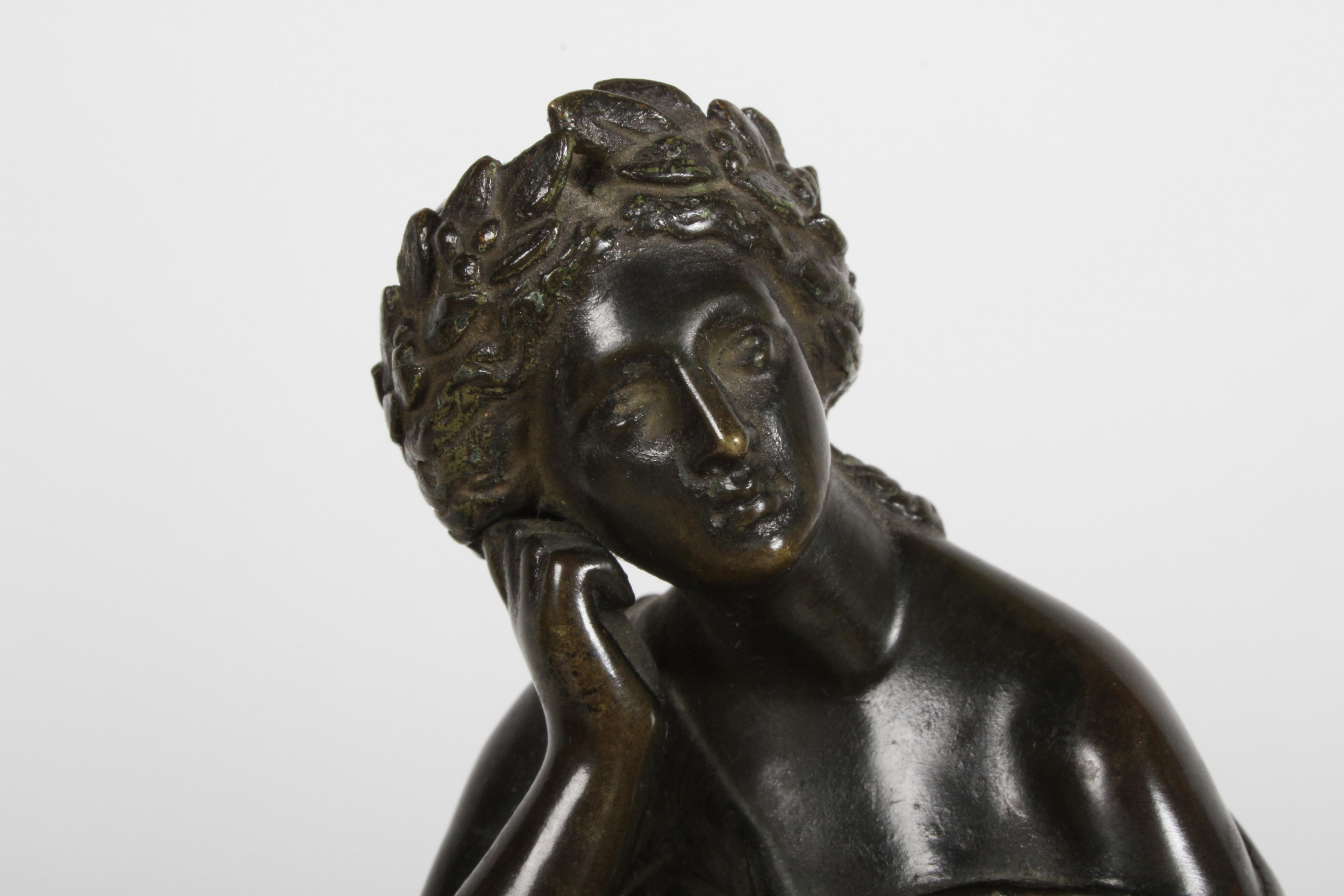 Französische Bronzefigur der Muse Terpsichore von Louis Alfred Habert aus dem 19. Jahrhundert im Angebot 8