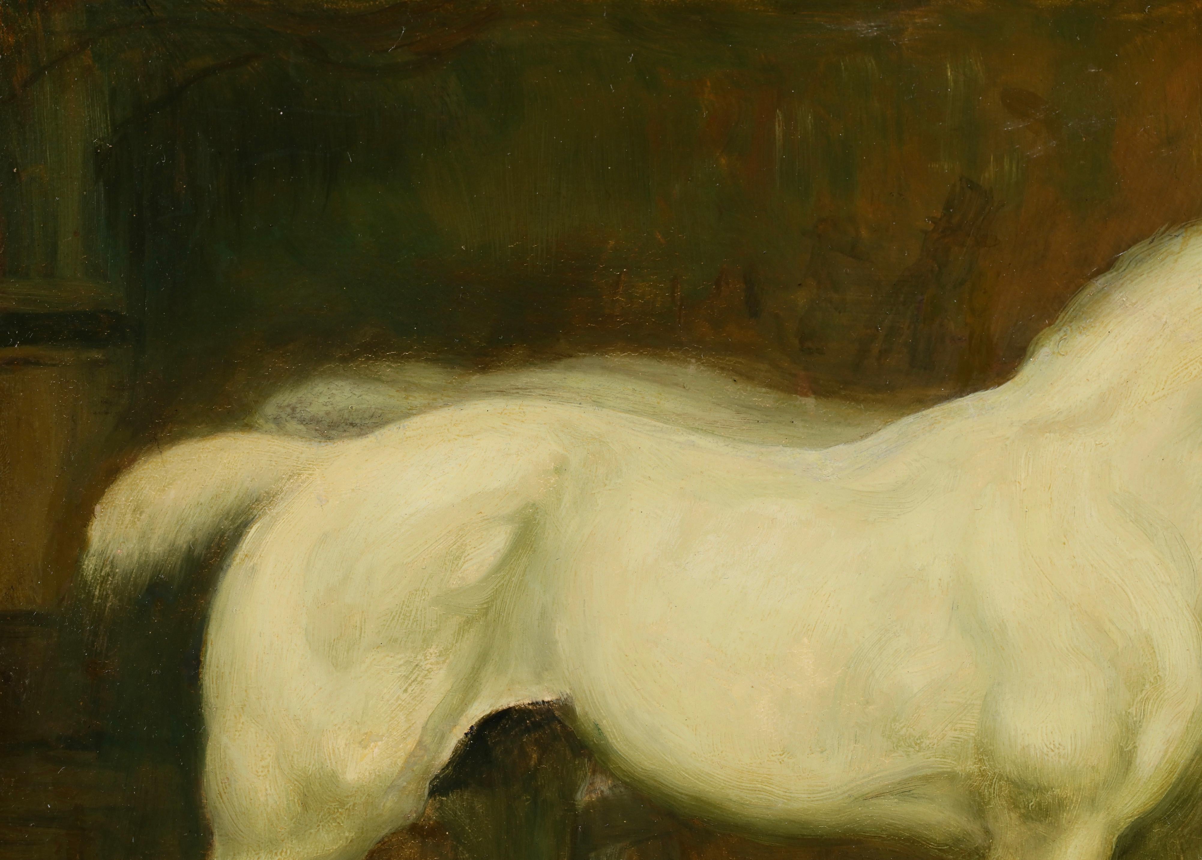 Les Trois Chevaux - Pintura al óleo modernista de animales de Louis Anquetin en venta 4