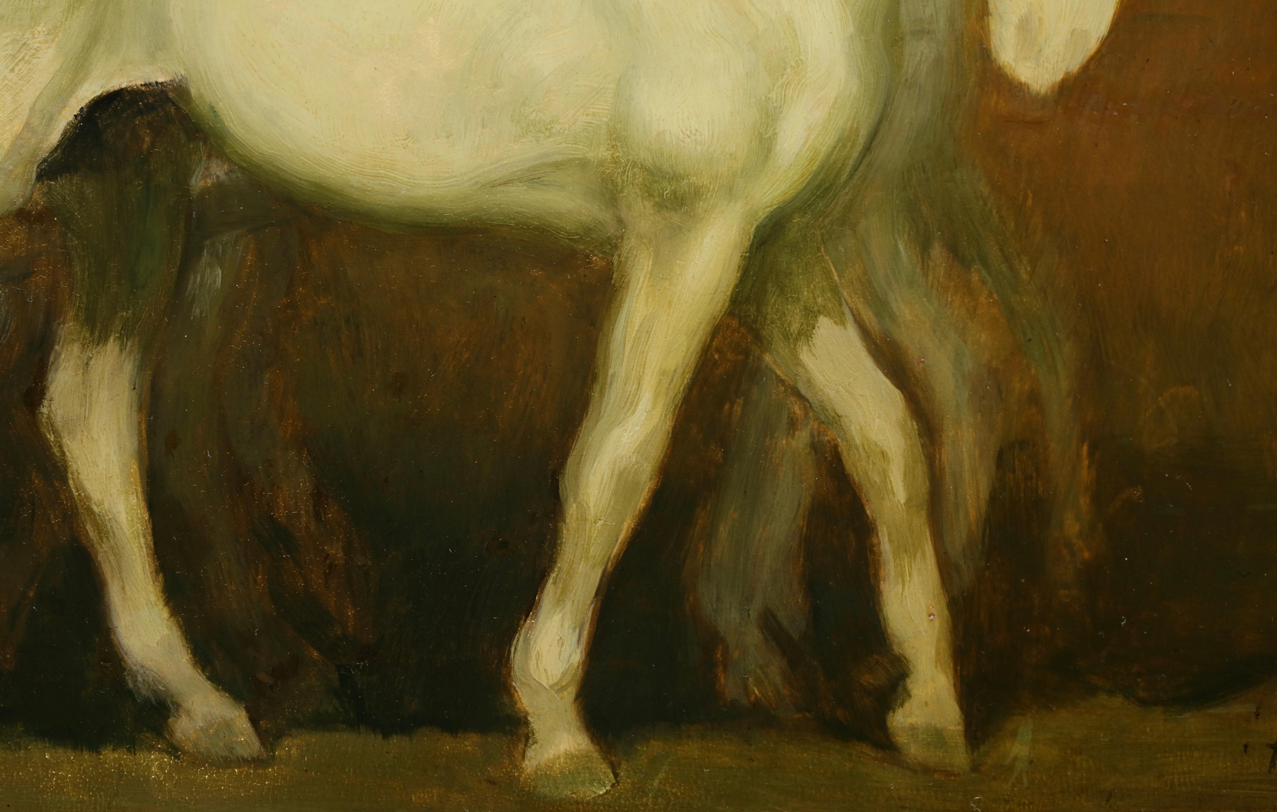Les Trois Chevaux - Pintura al óleo modernista de animales de Louis Anquetin en venta 6