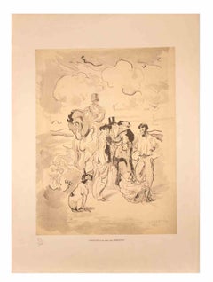 Gauguin et Ses Amis – Lithographie von Louis Anquetin – frühes 20. Jahrhundert