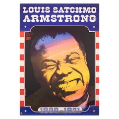 Louis Armstrong 1975 Polish Jazz Poster, Walicki