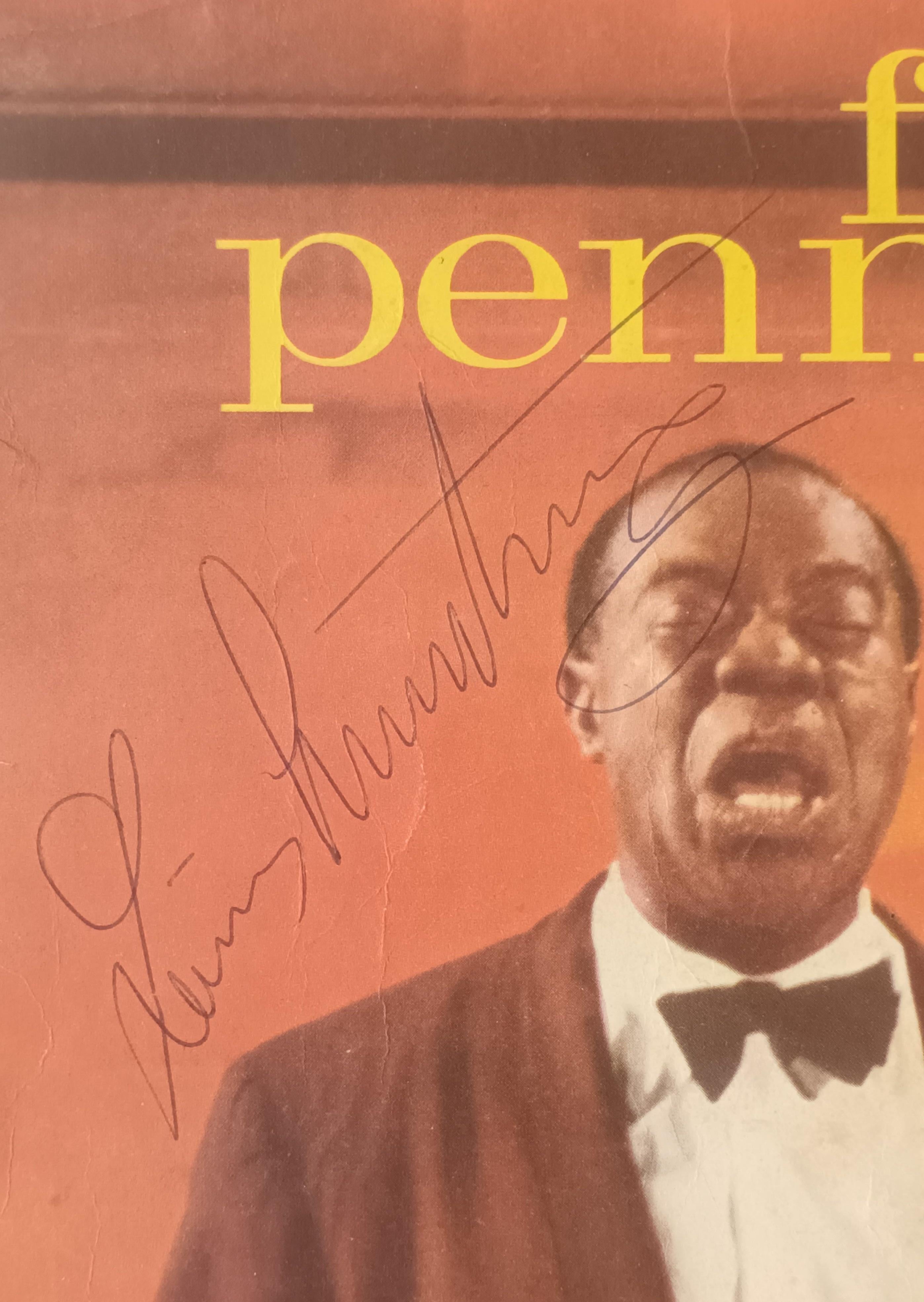 20ième siècle Autographe de Louis Armstrong en vente
