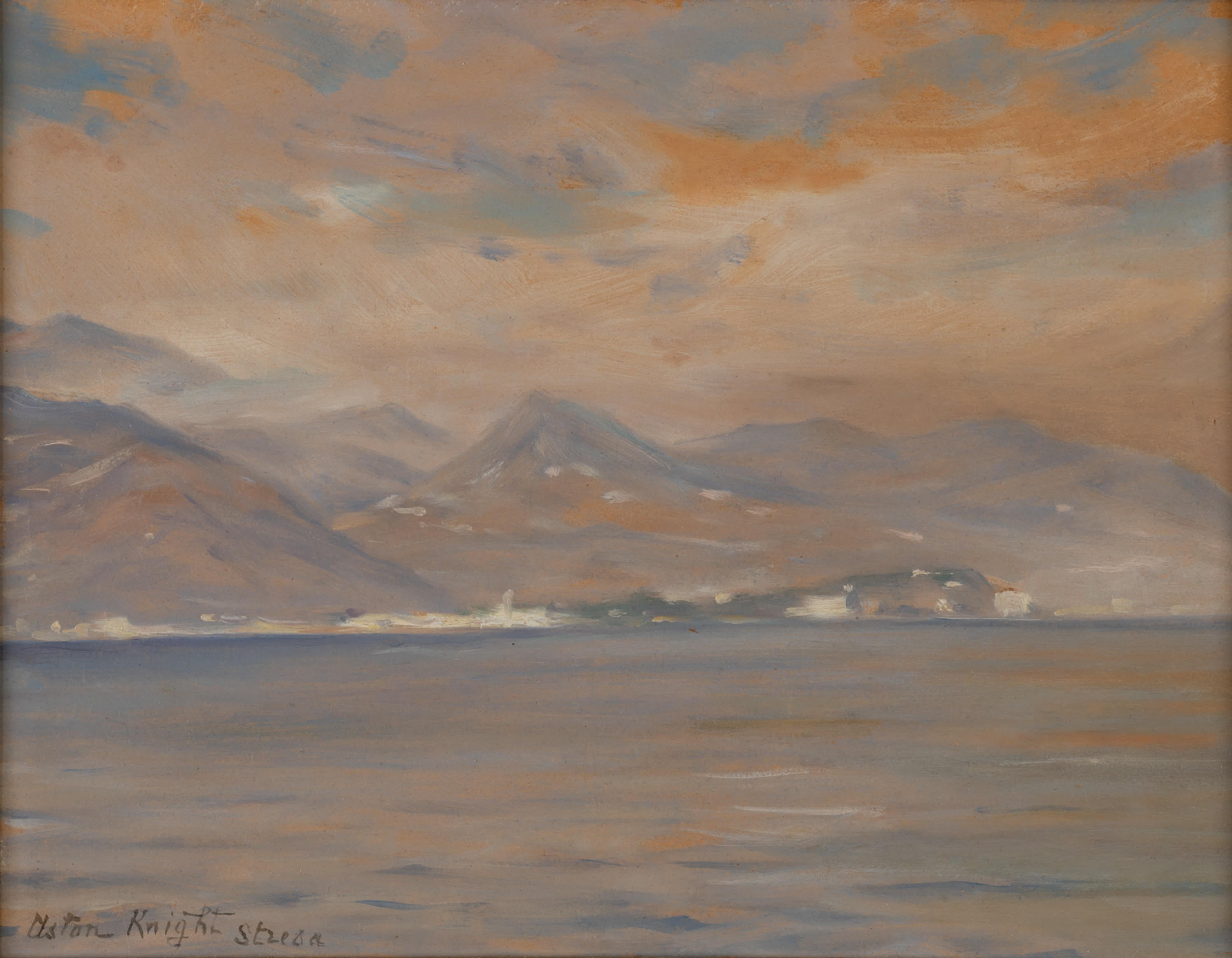 Lac Majeur, Stresa - Painting de Louis Aston Knight