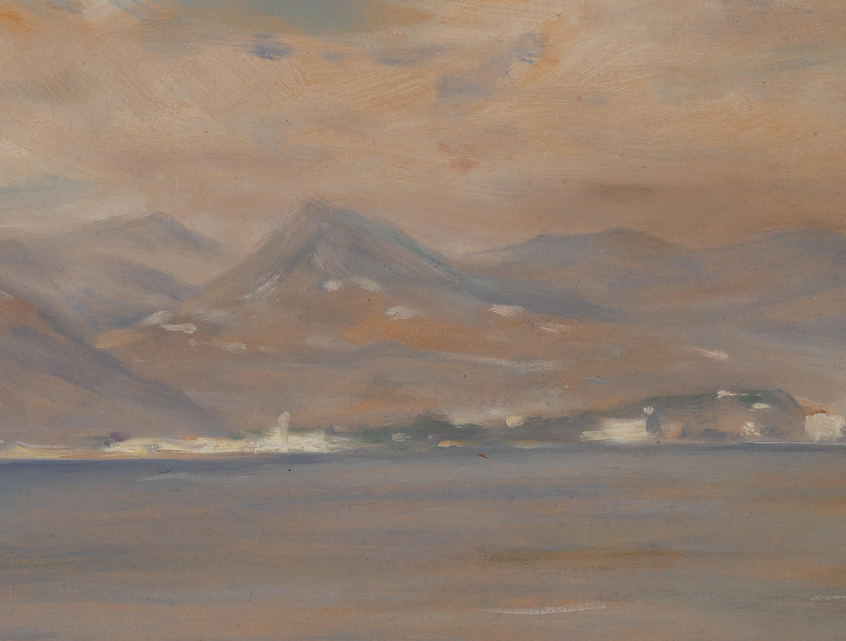 Lac Majeur, Stresa - Impressionnisme Painting par Louis Aston Knight