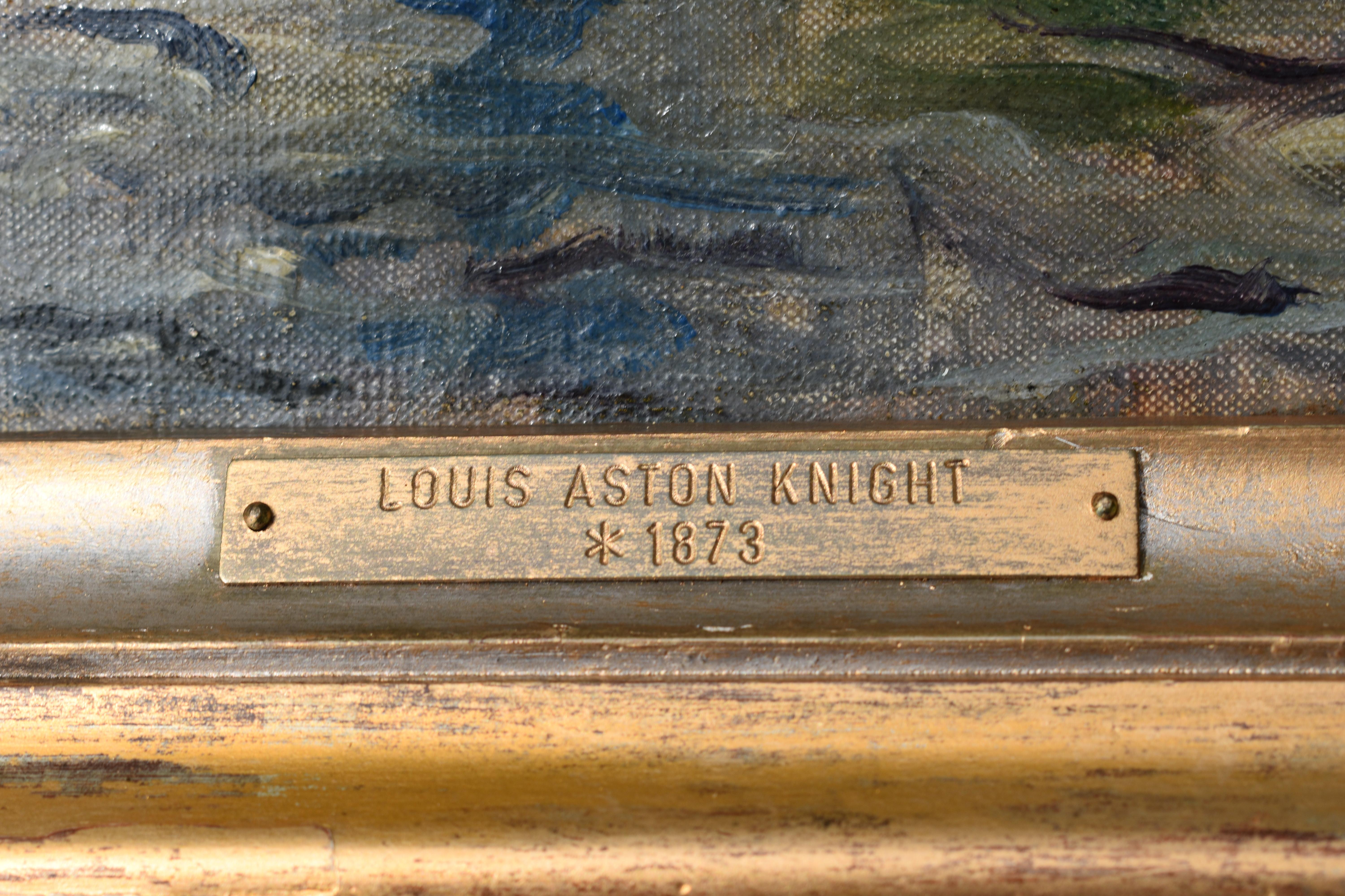 Louis Aston KNIGHT Stream in a Landscape Franco American Artist For Sale 1