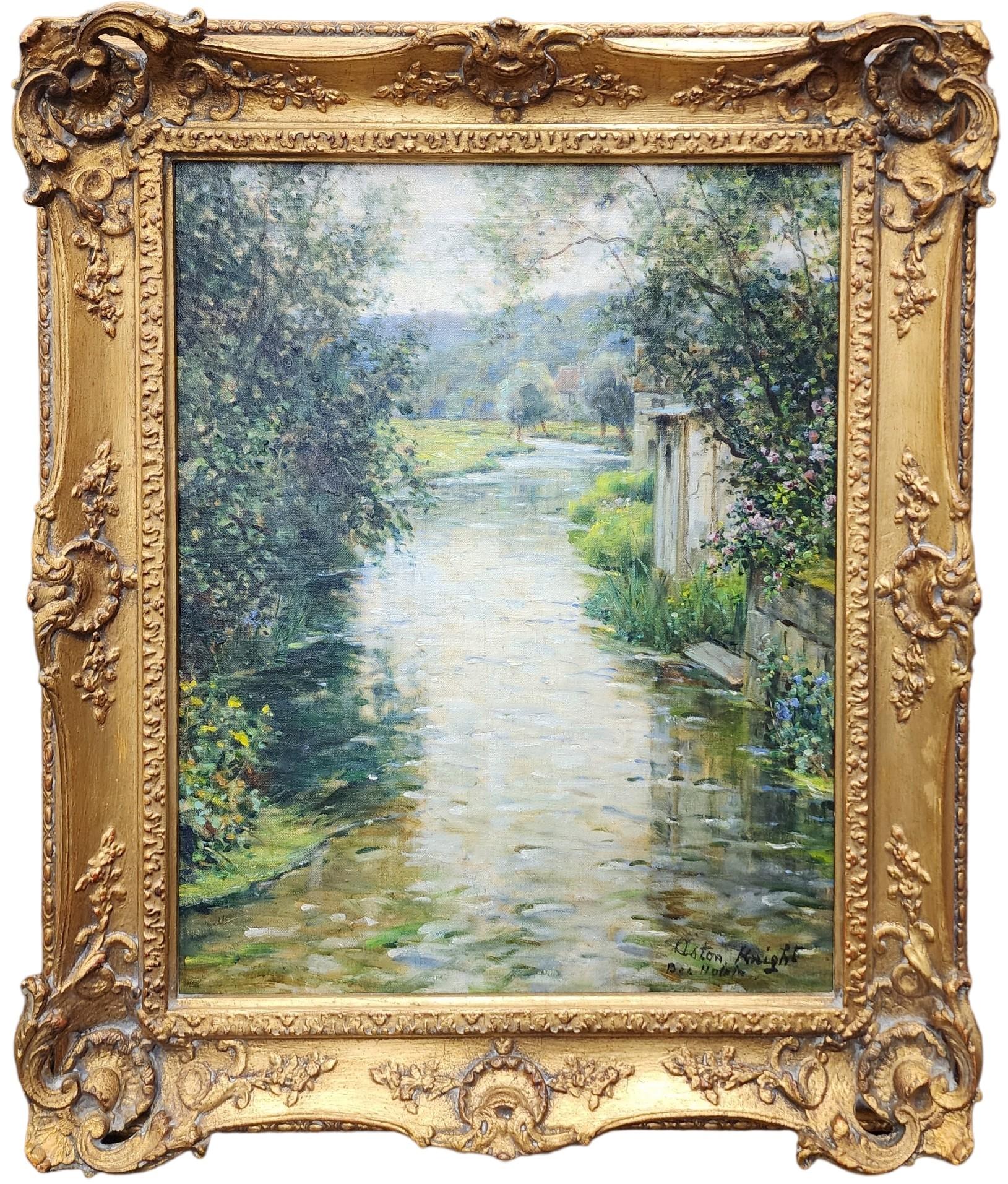 Louis Aston Knight (French/American, 1873-1948)

Signed: Aston Knight (Lower, Right)

" River in France ", circa 1920

Oil on Canvas

21 3/4" x 18"

Housed in a 3 1/2" Ornamented Frame

Overall Size: 28" x 24 1/4"

