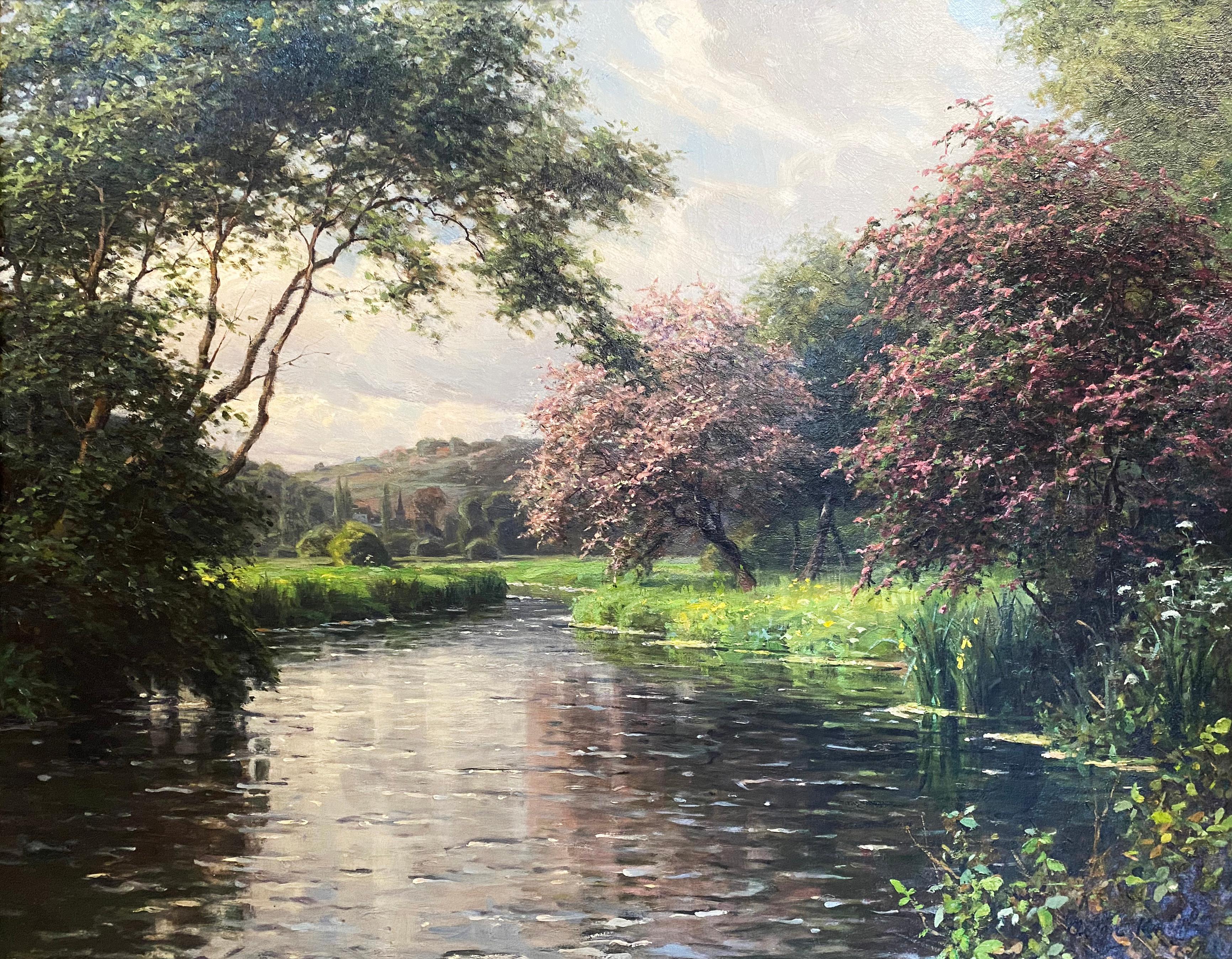 Paysage d'été - Painting de Louis Aston Knight
